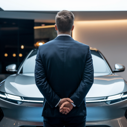 homme-dos-voiture-showroom-moderne