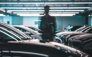 silhouette-homme-garage-voitures-elegantes