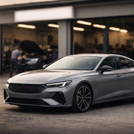 voiture-moderne-devant-garage