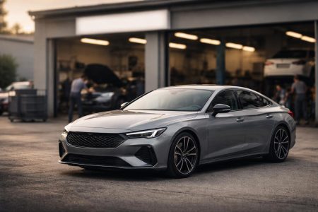 voiture-moderne-devant-garage