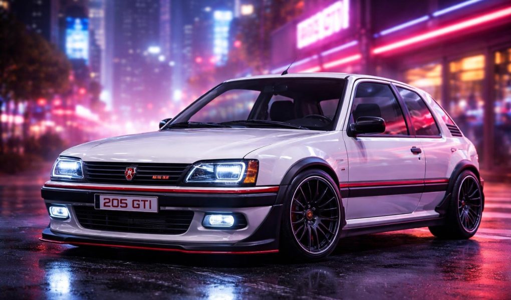 peugeot-205-gti-environnement-urbain-futuriste