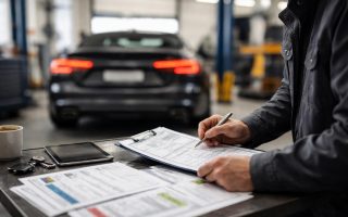 voiture-floue-garage-personne-documents
