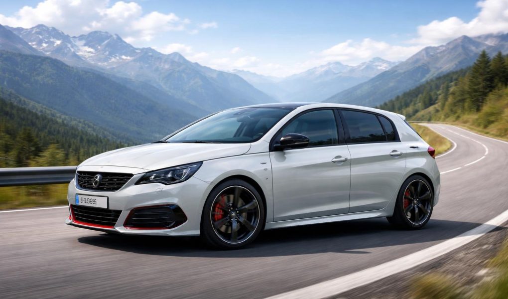 peugeot-308-gti-route-montagnes-ciel-bleu