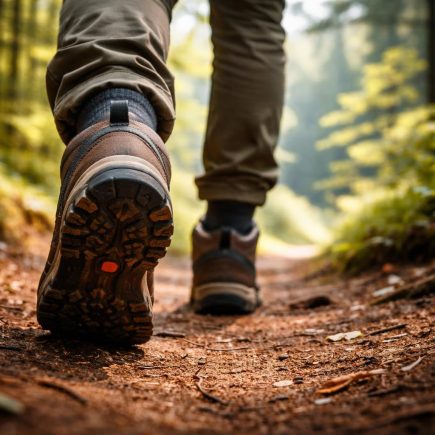 chaussures-marche-sentier-foret-paysage-verdoyant
